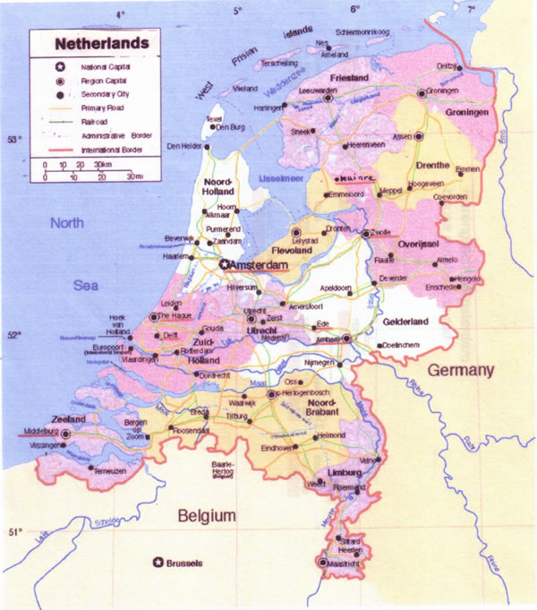 Map of the Netherlands